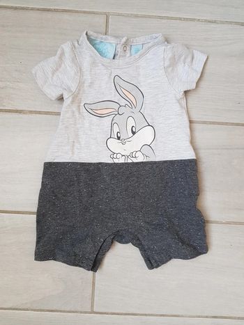 Ensemble barboteuse été  looney tunes  1mois