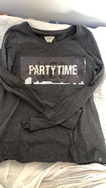 Teeshirt manche longue sequins