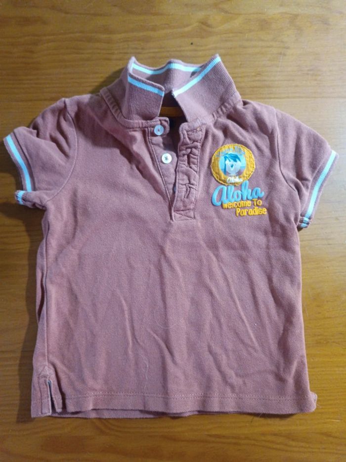 Polo manches courtes Kiabi 18 mois