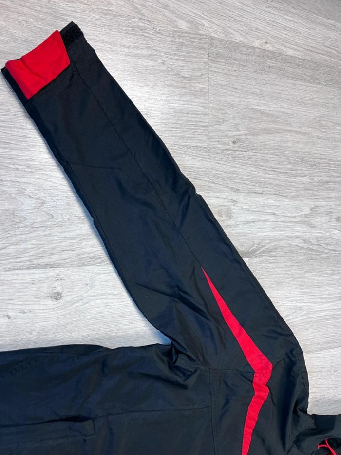 Veste à capuche vintage Champion Noire et Rouge Taille M - photo numéro 9
