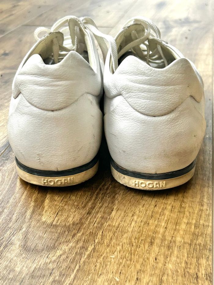 Paire de basket blanche Hogan 9 1/2 - photo numéro 5