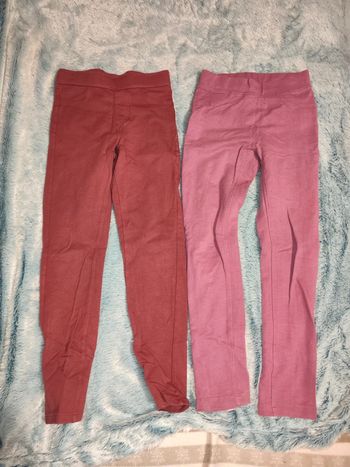 Lot de 2 pantalons leggings 8 ans