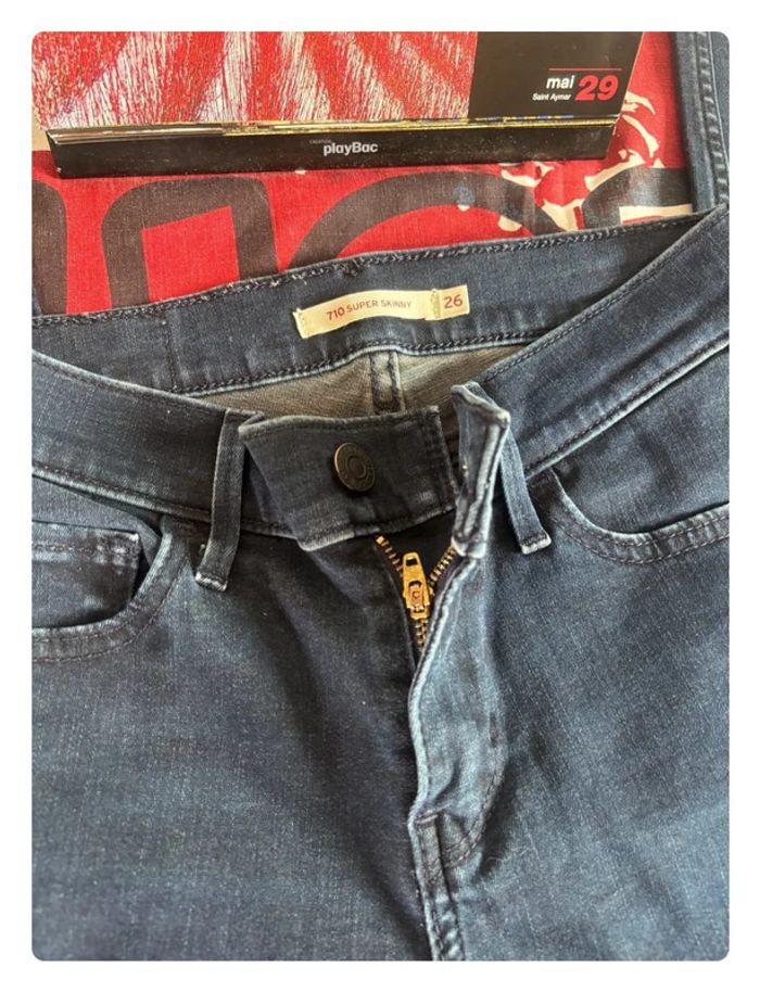Jeans Levi’s super skinny taille 32 bleu marine - photo numéro 7