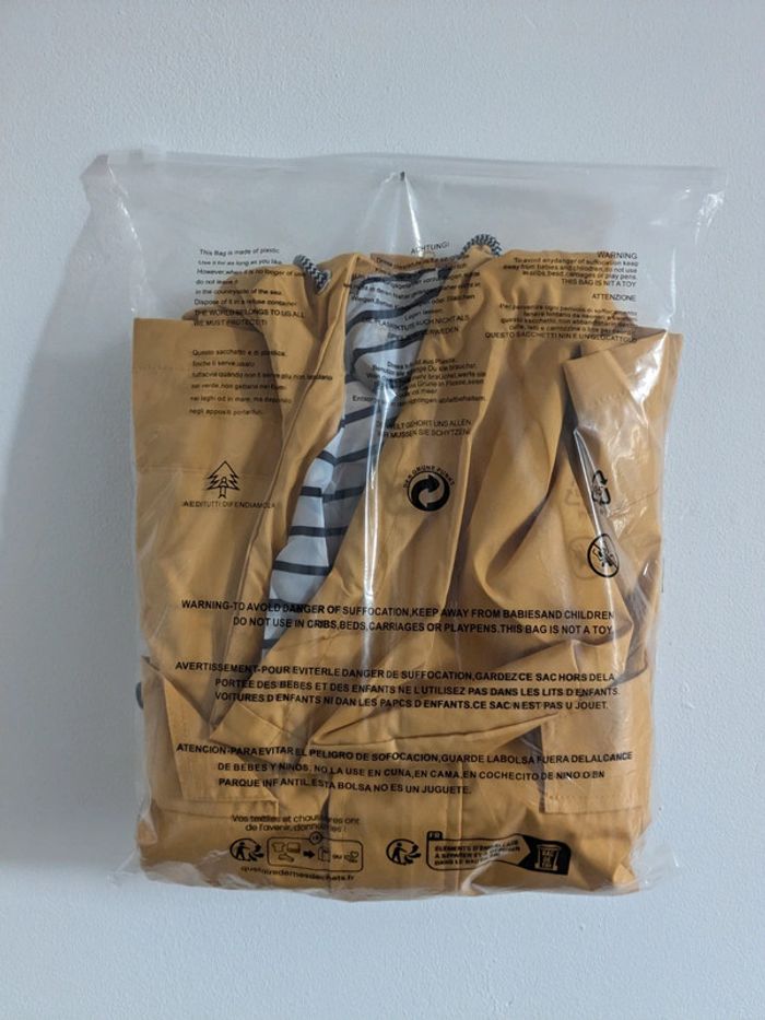 Veste coupe vent imperméable jaune M - photo numéro 6