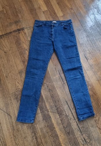 pantalon en jean fille bleu du pareil au même taille 14ans