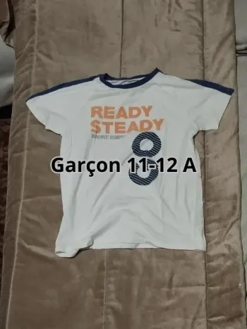 T-shirt TEX blanc garçon 11-12 ans