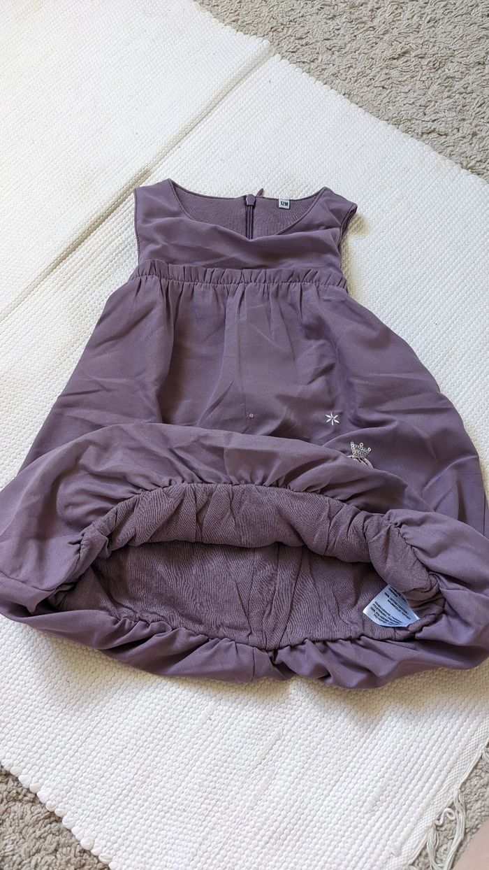 Ensemble robe et t-shirt violine 12 mois - photo numéro 4