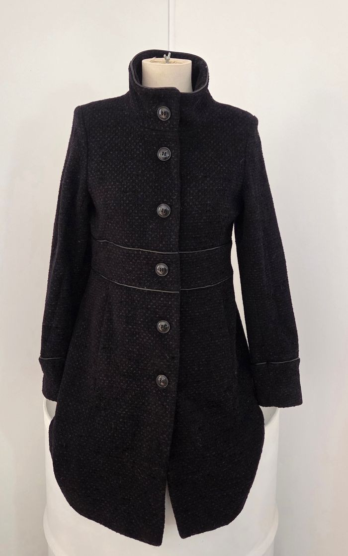 Manteau Lener Cordier laine – coupe cintrée élégante – fabrication française – taille 38 - photo numéro 3