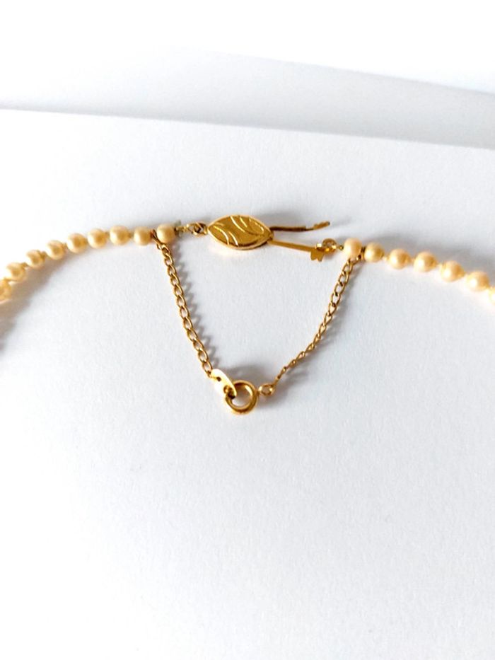 Magnifique collier de perles signé vintage - photo numéro 5