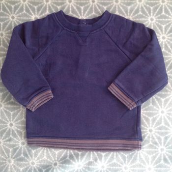 Sweat bleu Bout'chou - 9 mois