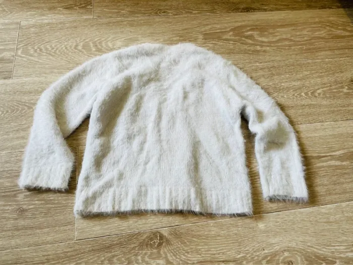 Gilet blanc doux 4 ans - photo numéro 4