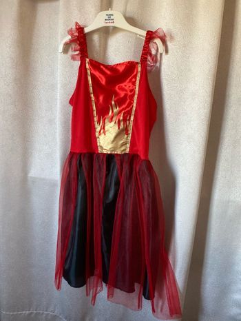 Déguisement Halloween robe diablesse 7-10 ans
