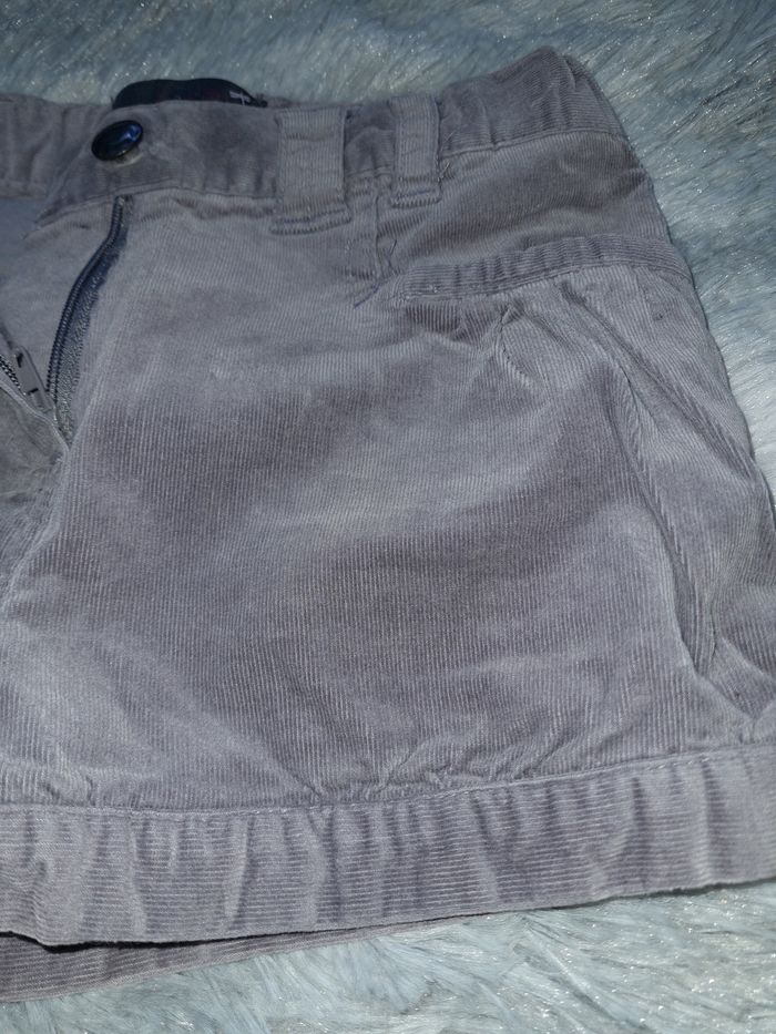 short velours gris fille 4 ans - photo numéro 8