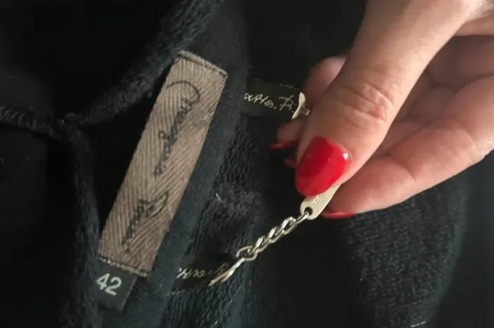 mariagrazia panizzi veste zippé noire, femme, taille 38 - photo numéro 7