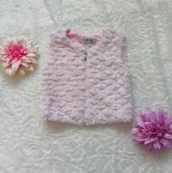 Gilet sans manche fourrure rose 4 abs