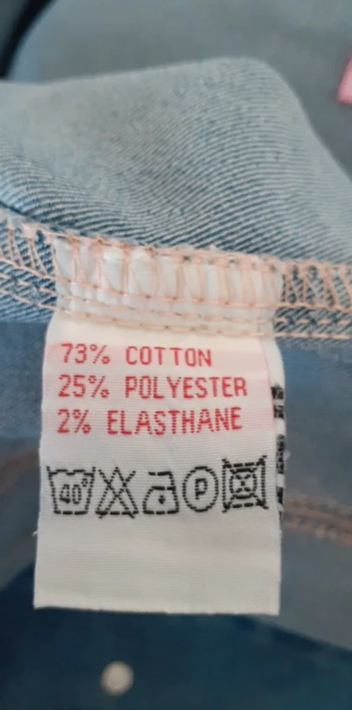 Jolie veste en jean délavée - photo numéro 11