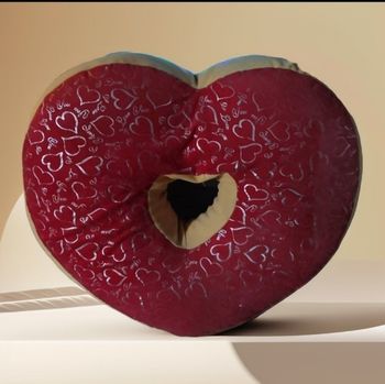 Coussin décoratif vintage en forme de coeur