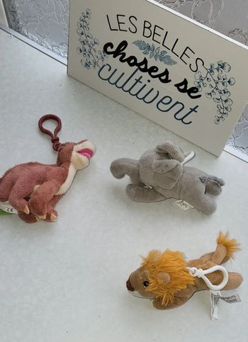 Lot peluche porte clé