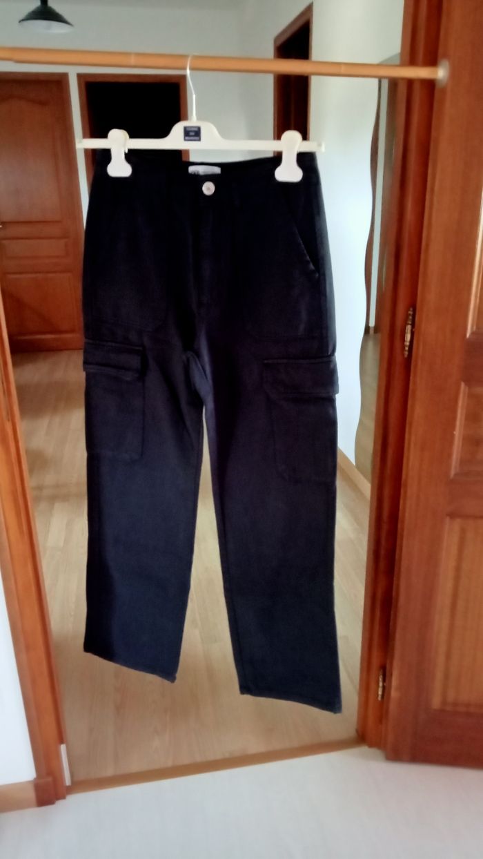 3 pantalons "Baggy" kaki,noir et gris foncé - photo numéro 4