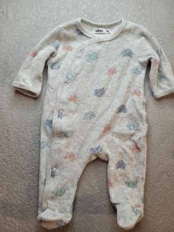 Pyjama velours 3 mois  fille