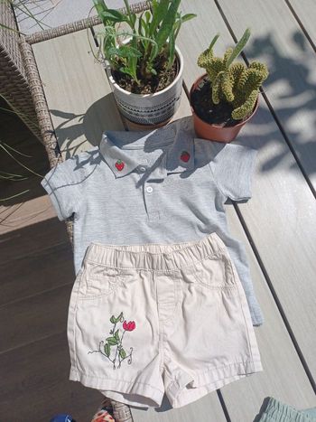 Short brodé à la main ❤️