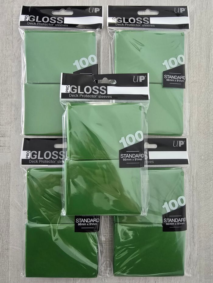 Lot de 500 Sleeves Ultra Pro Deck Protector Gloss Vert