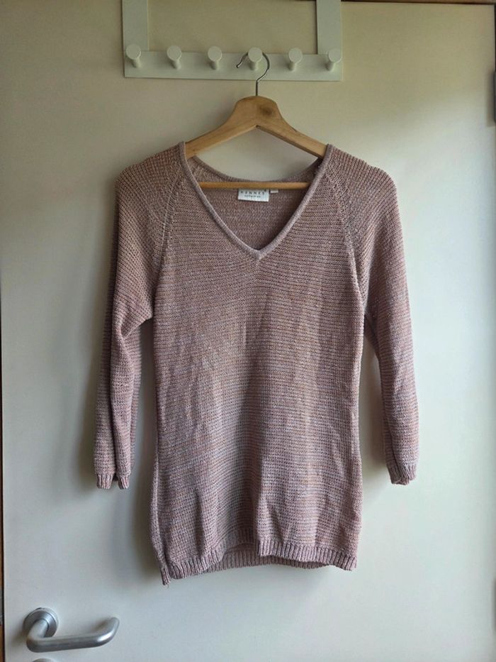 Pull en maille col v - hennes collection - taille L