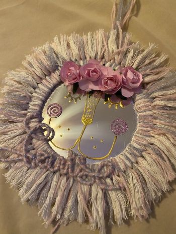 Mademoiselle Lion taille M rose/argenté