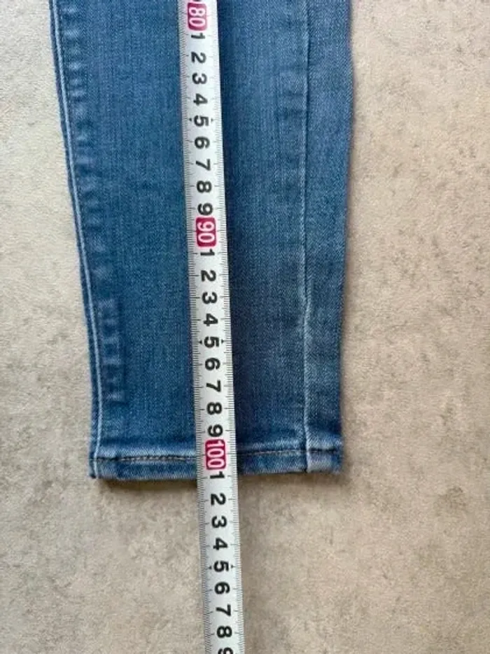 Jeans Levi's Mile High Super Skinny W27 FR36 coupe skinny bleu Femme Women pan575b - photo numéro 4