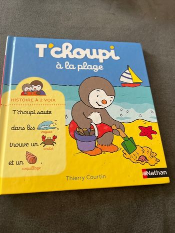Livre bébé tchoupi t’choupi à la plage 