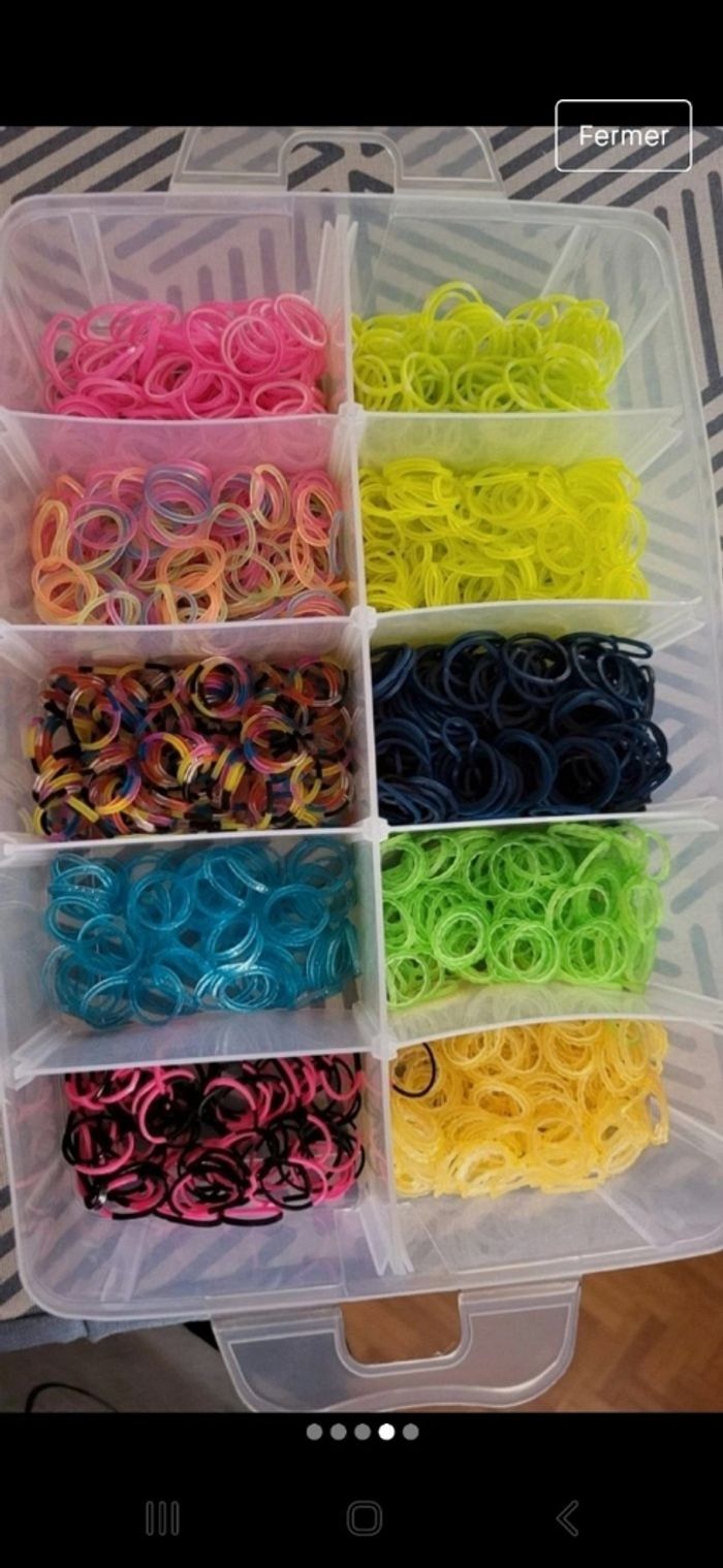 Très grand nombre d'élastiques à bracelets - photo numéro 2