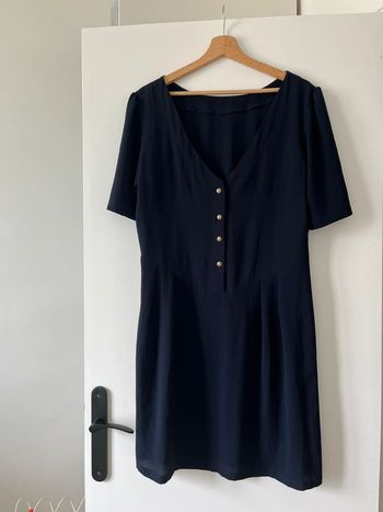 Robe bleue réversible de maternité grossesse allaitement Envie de fraise 42