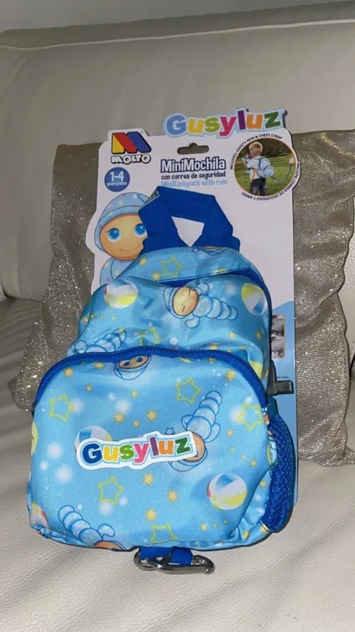 Mini sac à dos Gusyluz avec harnais de sécurité pour enfant (1-4 ans) Neuf