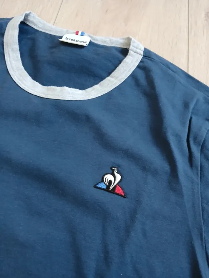 Tee shirt bleu le coq sportif - photo numéro 2