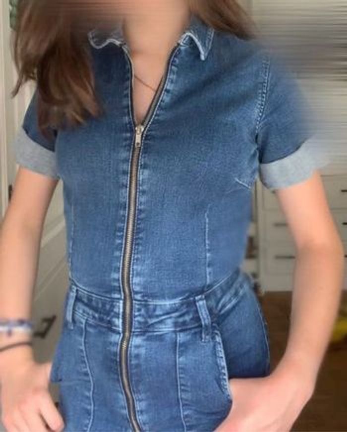 Combinaison en jean Mango Femme - photo numéro 3