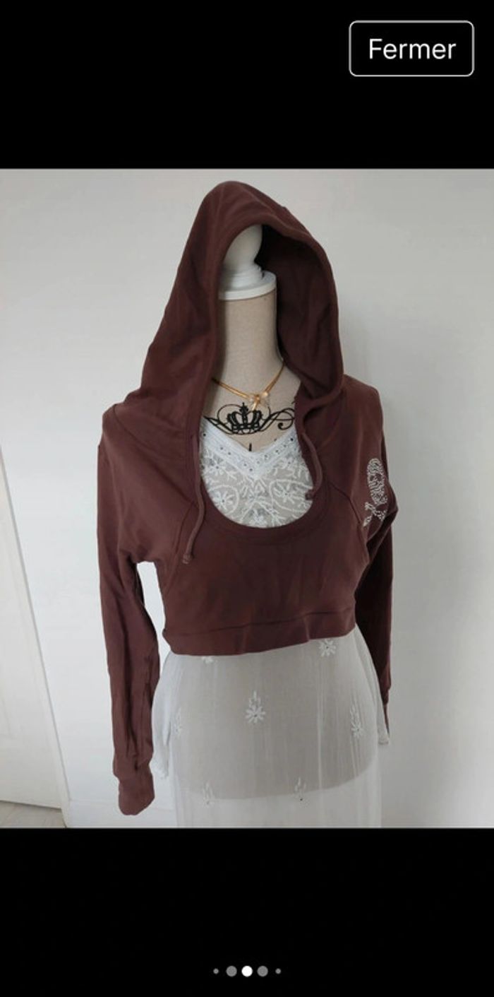 Sweat-shirt à capuche marron
Psssy taille M - photo numéro 2
