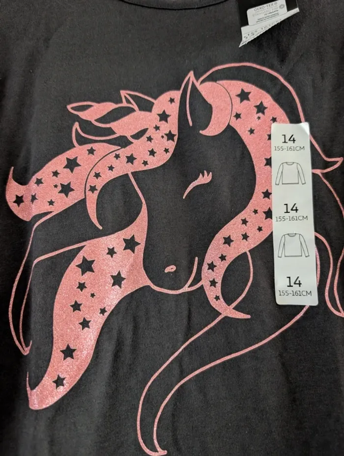 Maillot licorne pailletté neuf - photo numéro 2
