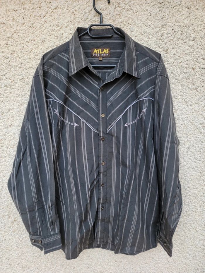 Chemise Atlas vintage baggy Aventure cargo tie and dye