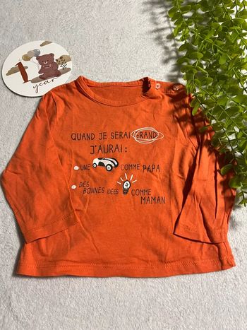 Très beau tee shirt  pour bébé garçon