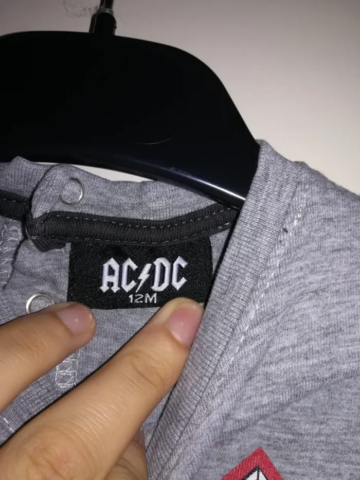 Tee-shirt à manches longues AC/DC, 12mois - photo numéro 3