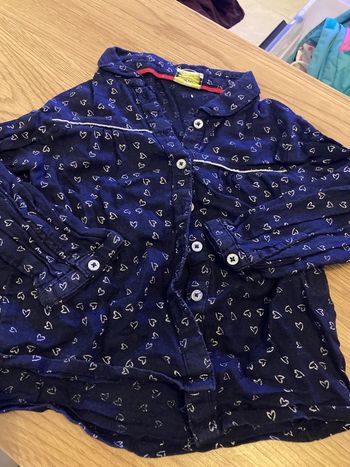 Chemise bleue marine