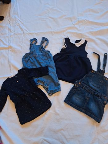 Lot de 4 robes et salopette