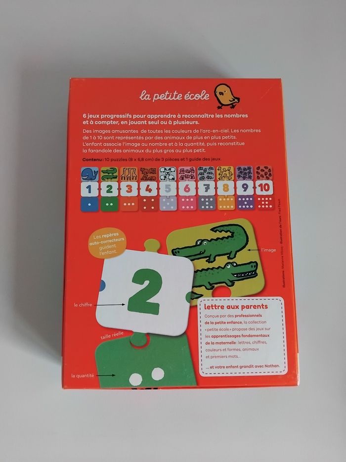 LES CHIFFRES Jeu Domino Puzzle Nathan Educatif 🧮 - photo numéro 4
