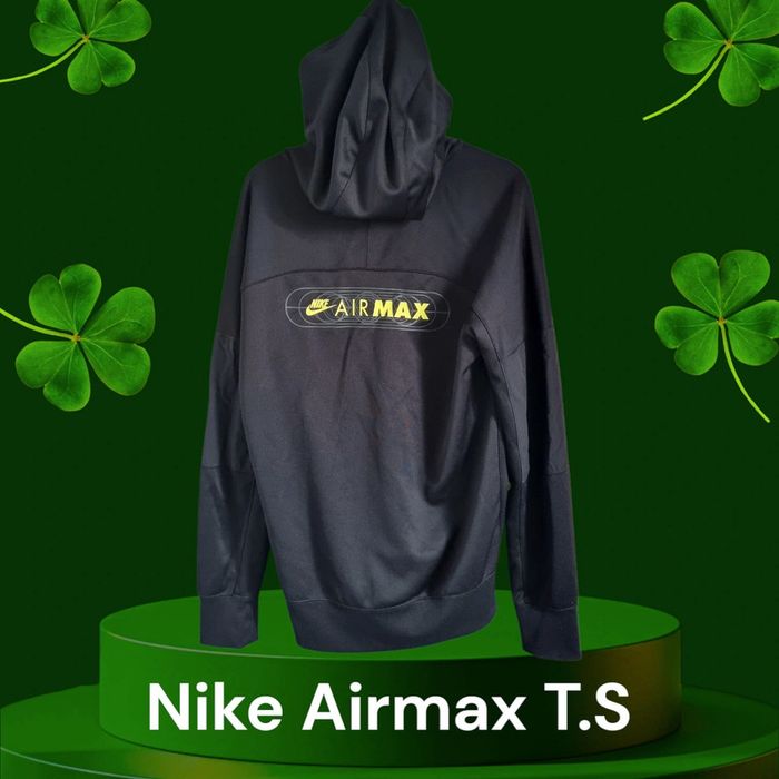 Veste noire et jaune fluo Homme Nike NSW Airmax PK T.S - photo numéro 2