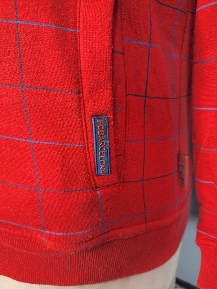 Sweat à capuche  / hoodie full zip - taille M - FC Barcelone homme brodé (123) - photo numéro 5