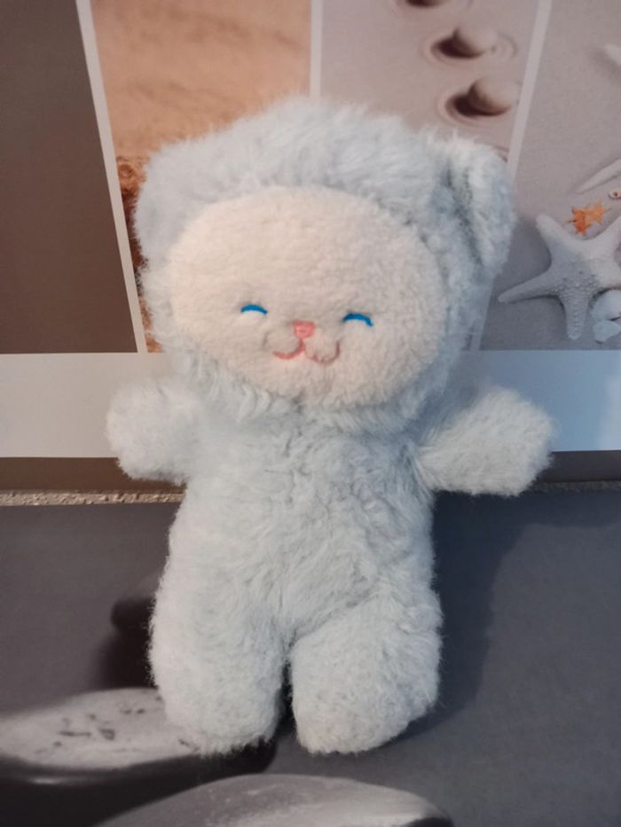 Peluche chat vintage tieno rare 21cm