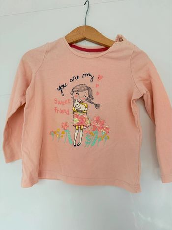 Tee-shirt In Extenso rose en 3ans