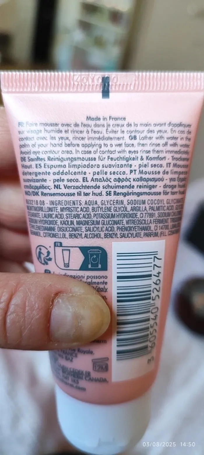 Biotherm Biosource Nettoyant Moussant Adoucissant Peau Sèche 50 ml - photo numéro 3