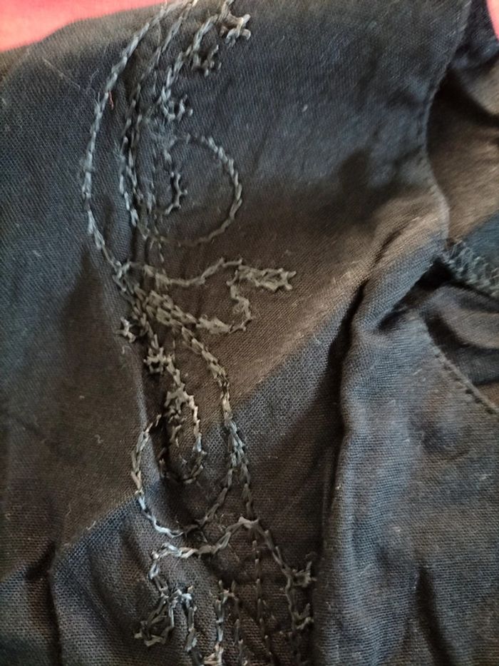 Tunique noir manche longue taille XL boutique indépendante - photo numéro 4