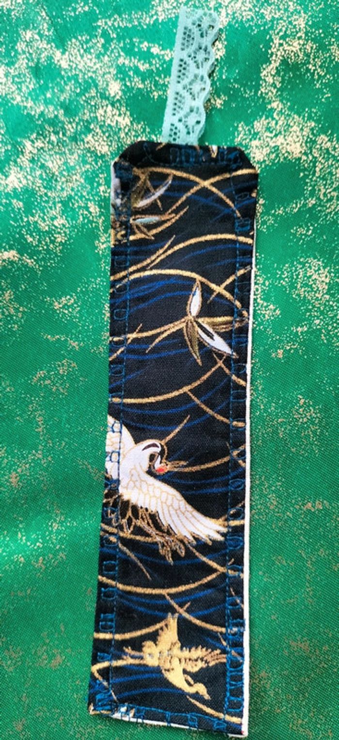 Lot de 10 marque-pages en tissu - photo numéro 5